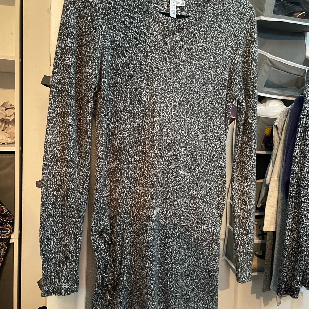 Grayish Brown sweater dress